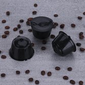 3x Hervulbare Dolce Gusto cups | Koffiecups | Koffie capsule| hervul baar | Zwart