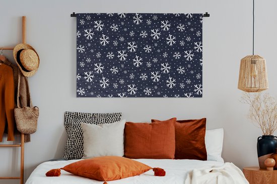 Tapisserie - Tapisserie - Hiver - Flocon de neige - Motifs - 150x100 cm - Tapisserie