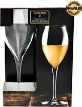 Wijnglazen - wijnglas 4 stuks - Witte wijn en champagne - Perfect voor kerst of als decoratie