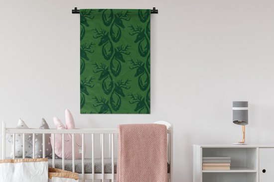 Tapisserie - Tapisserie - Motifs - Vert - Cerf - 60x90 cm - Tapisserie