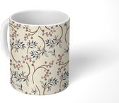 Mok - Koffiemok - Bessen - Bladeren - Patronen - Mokken - 350 ML - Beker - Koffiemokken - Theemok