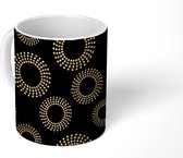 Mok - Koffiemok - Goud - Patronen - Ring - Mokken - 350 ML - Beker - Koffiemokken - Theemok
