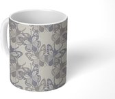 Mok - Koffiemok - Vlinders - Vintage - Patronen - Mokken - 350 ML - Beker - Koffiemokken - Theemok