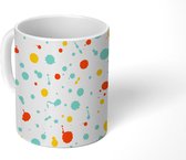 Mok - Koffiemok - Confetti - Patronen - Verf - Mokken - 350 ML - Beker - Koffiemokken - Theemok