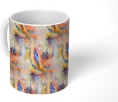Mok - Koffiemok - Patroon - Abstract - Kunst - Verf - Mokken - 350 ML - Beker - Koffiemokken - Theemok