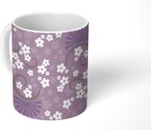 Mok - Koffiemok - Bloemen - Patronen - Sakura - Mokken - 350 ML - Beker - Koffiemokken - Theemok