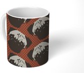 Mok - Puppy - Hond - Patronen - Mokken - 350 ML - Beker - Uitdeelcadeautjes