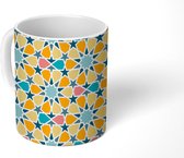 Mok - Koffiemok - Sterren - Bloemen - Patronen - Mokken - 350 ML - Beker - Koffiemokken - Theemok