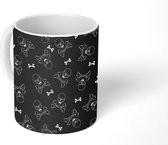 Mok - Skull - Patronen - Halloween - Mokken - 350 ML - Beker - Uitdeelcadeautjes
