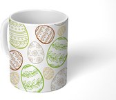 Mok - Koffiemok - Paasei - Pastel - Patronen - Mokken - 350 ML - Beker - Koffiemokken - Theemok
