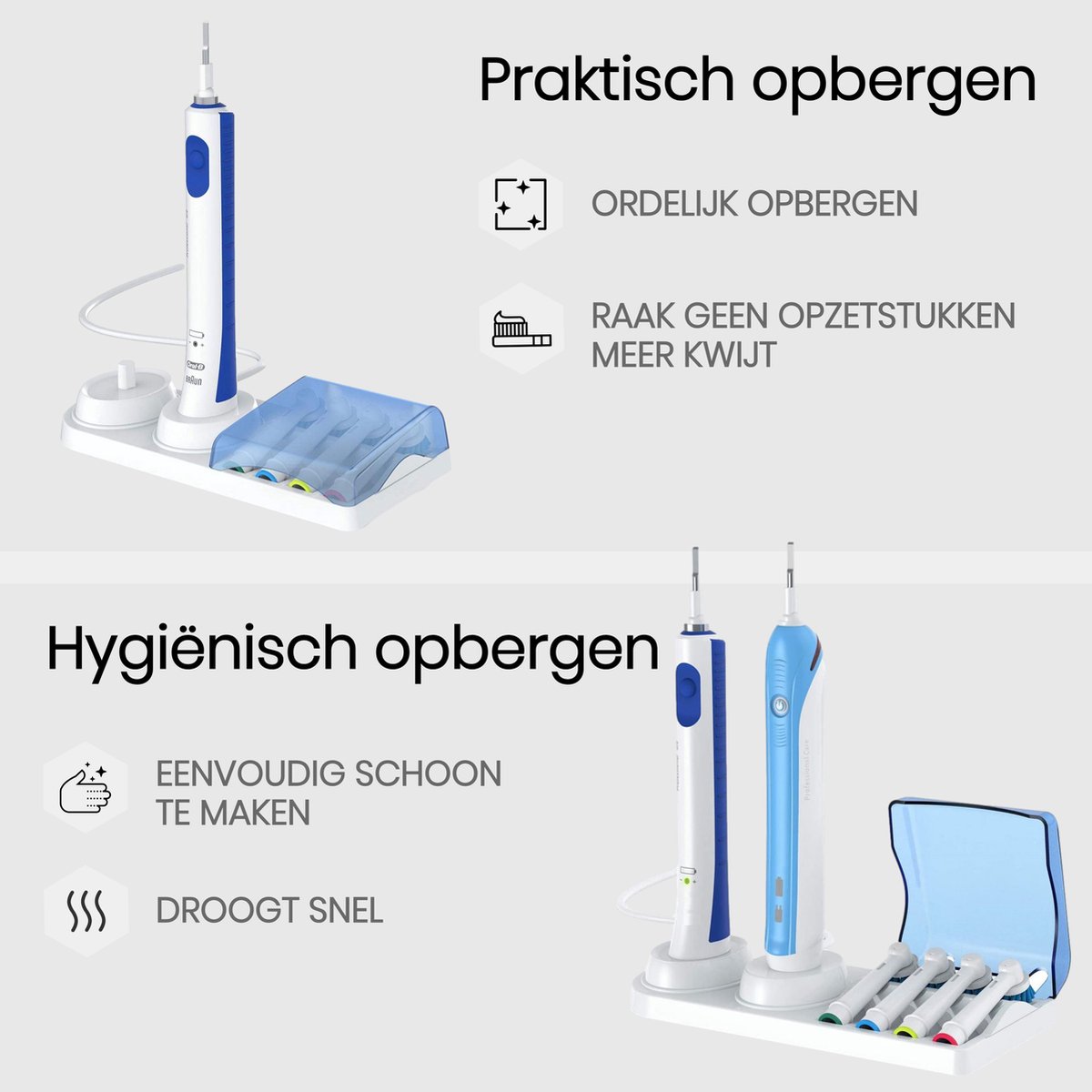 Handige Tandenborstel Houder voor de beste elektrische tandenborstels van Oral B, Kruidvat, Blokker, Philips en Sonicare | Niet van Kruidvat of Etos Handige Tandenborstel Houder voor de beste elektrische tandenborstels van Oral B, Kruidvat, Blokker, Philips en Sonicare | Niet van Kruidvat of Etos