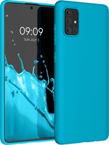 kwmobile telefoonhoesje voor Samsung Galaxy A71 - Hoesje voor smartphone - Back cover in stralend blauw