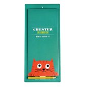 magnetisch Boodschappenlijstje Chester The Ginger Cat magneet koelkastmagneet notitieblok
