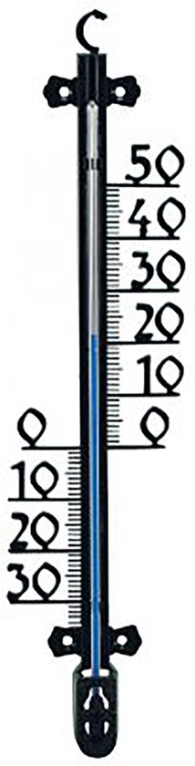 Thermomètre étanche, Thermomètre extérieur, Thermomètre Plein air, Thermomètre noir