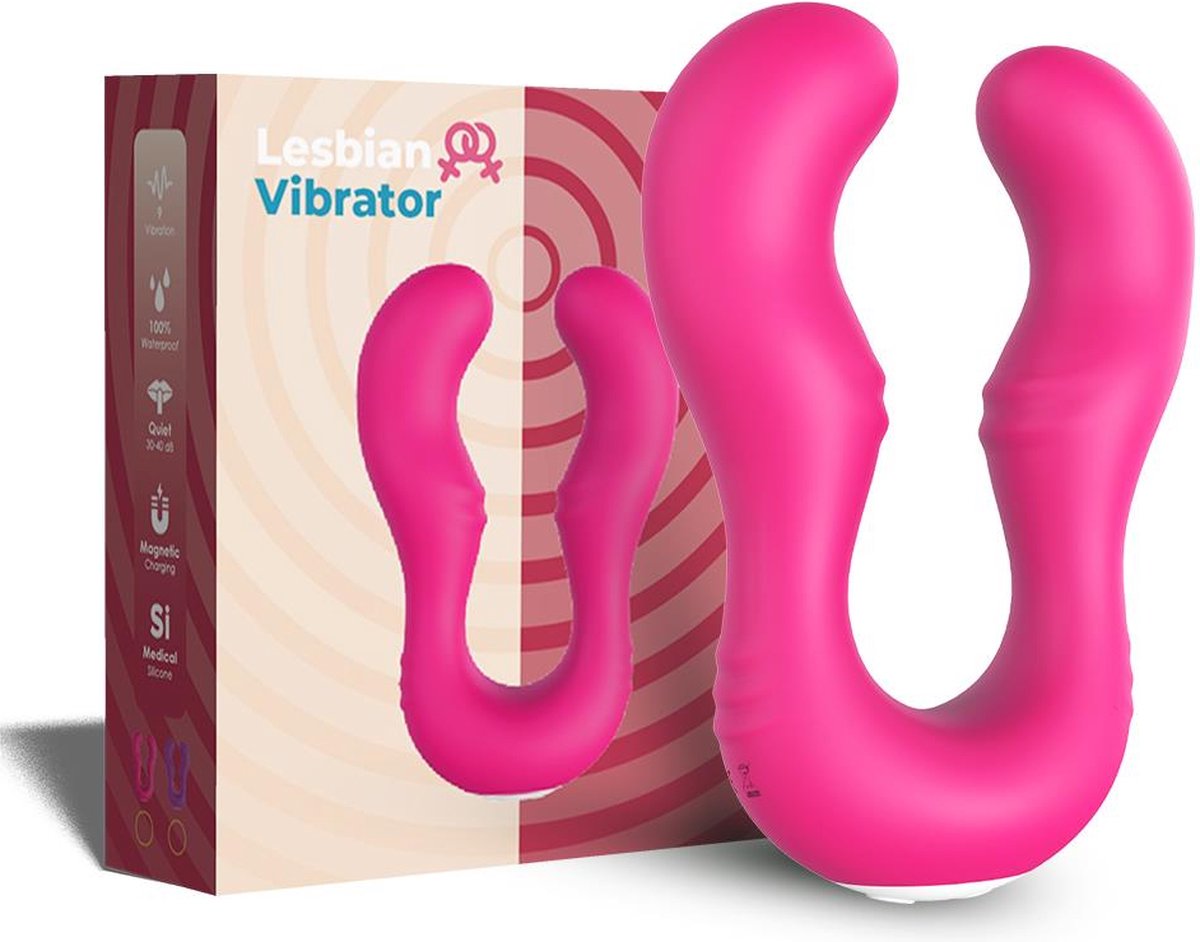 Goedkoopste Bossoftoys - 52-00011 - Vibrator voor lesbisch koppel - Seraph roze - 100 waterdicht - 9 vibratiestanden - USB oplaadbaar - Supertoy voor lesbiennes!