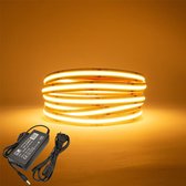 LED Strip COB - 5 Meter - Complete set - 2700k - warm wit - 320LED/m