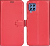 Book Case - Samsung Galaxy M22 Hoesje - Rood