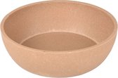 Flamingo eet- en drinkpot rimboe taupe rond - 14cm l x 14cm b x 5.2cm h - 450ml - ∅ 14cm