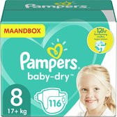 Pampers - Baby Dry - Maat 8 - Maandbox - 116 luiers