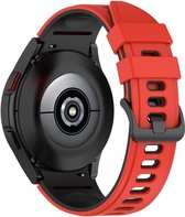 Smartwatch bandje - Geschikt voor Samsung Galaxy Watch 5 (incl. Pro) en Galaxy Watch 4 horlogebandje - Siliconen sport - Fungus - Rood