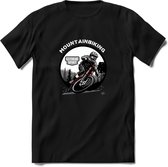 Mountainbiking T-Shirt | Mountainbike Fiets Kleding | Dames / Heren / Unisex MTB shirt | Grappig Verjaardag Cadeau | Maat M