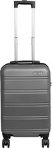 BlockTravel handbagage koffer met wielen 39 liter - lichtgewicht - cijferslot - zilver