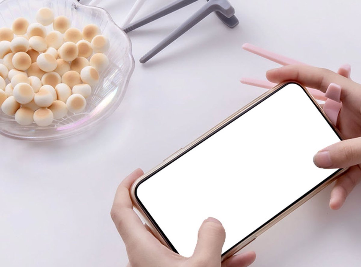 4 stuks vingerstokjes voor gamers, hand-free snack vinger