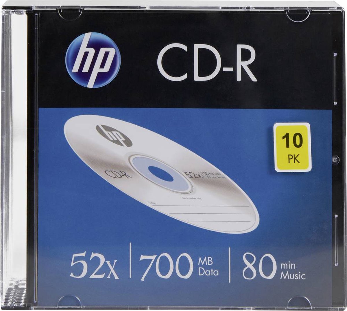 HP CRE00085 CD-R disc 700 MB 10 stuk(s) Slimcase - HP