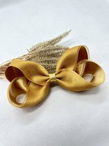 Organza XL haarstrik - Kleur Goud - Haarstrik - Glanzende haarstrik  - Bows and Flowers