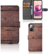 Leuk Case Xiaomi Redmi Note 10/10T 5G | Poco M3 Pro Hoesje Old Wood