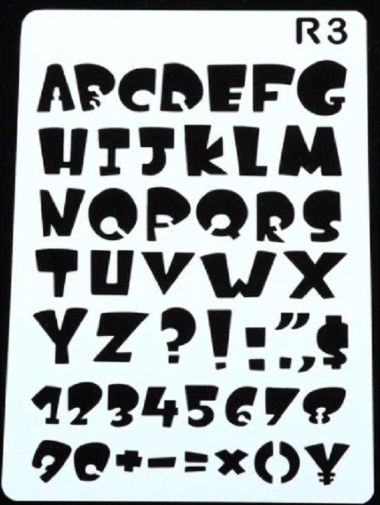 72 stuks lettersjablonen, herbruikbaar, cijfermodellen, schildersjablonen voor kinderen, voor doe-het-zelf, knutselen, fotoalbum, scrapbook, schedule, boek dagboek art projecten (7 cm