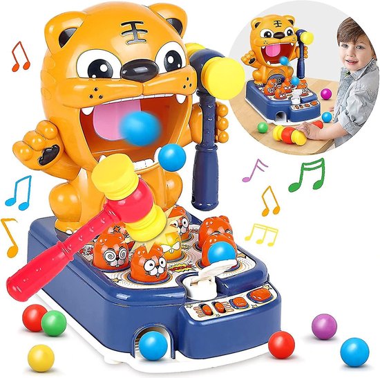Afbeelding van het spel Mole Game Hamerbeukend Speelgoed-Blauw-Peuters-Kinderen-Jongens/Interactief speelgoed Ontwikkelingseducatie