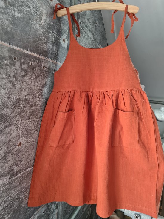 Zomerjurk meisje - maat jurk 98/104- jurk voor koningsdag - Jurk oranje -  feestjurk -... | bol.com