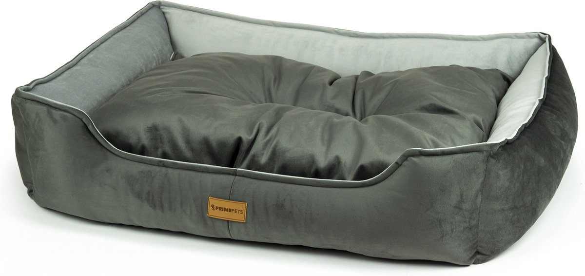 Primeplus Hondenmand - XXL - Grijs - 100x80x20 CM - Hondenkussen 100 CM - Orthopedische Hondenmanden - Hondenkussens