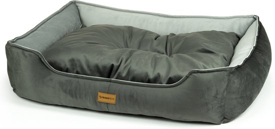 Primeplus Hondenmand - XXL - Grijs - 100x80x20 CM - Hondenkussen 100 CM - Orthopedische Hondenmanden - Hondenkussens