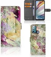 Coque Photo Motorola Moto G60 Coque Téléphone Lettre Peinture