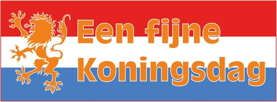 Raamsticker Koningsdag - herbruikbare sticker - statisch folie - Koningsdag 2022