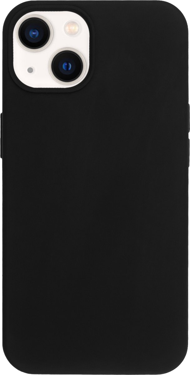 BMAX Siliconen hard case hoesje geschikt voor iPhone 13 - Hardcover - Apple - Back cover - Backcover - Beschermhoesje - Telefoonhoesje - Hard case - Telefoonbescherming - Zwart