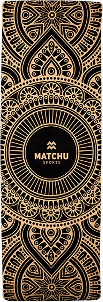 Matchu Sports - Yoga mat kurk - Extra veel grip - Eco friendly - 172 x 61 x 0.6 cm van Matchu Sports — afbeelding 4