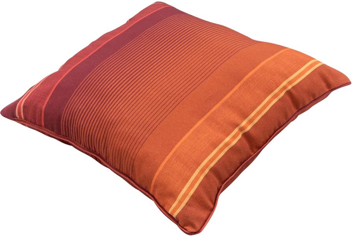 Madison Sierkussen 50x50 Piping Stef bordeaux rood