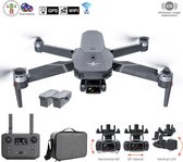 LUXWALLET LIBRA5 - FPV Drone Quadcopter – 28.8Km/h – 5G GPS 1.2 KM - 2x Accu (52 Minuten Duur) 3-As Gimbal Camera - 50x Zoom - Full HD Camera – Donker Grijs