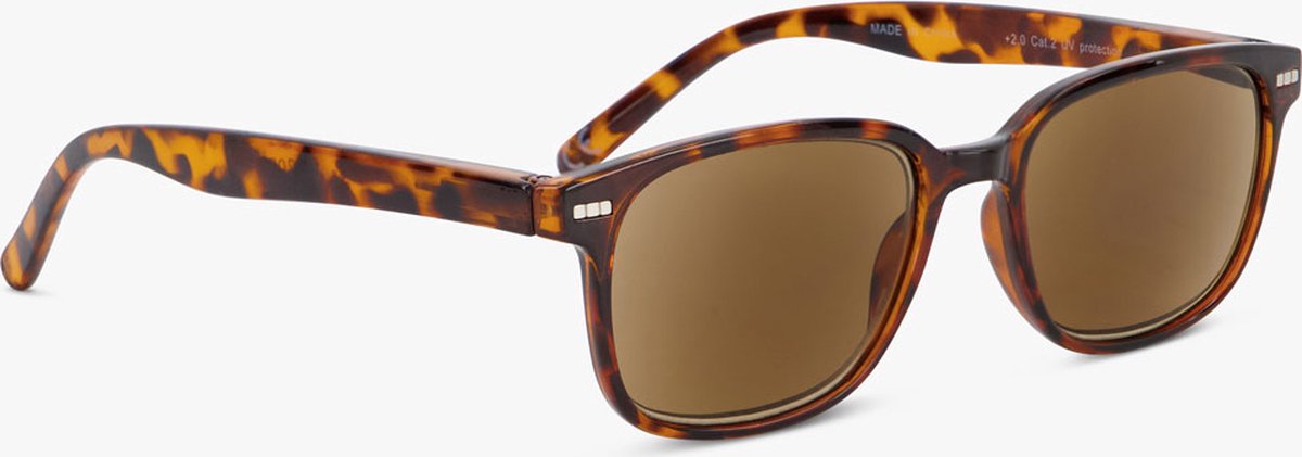 Five2One-Eyewear Zonneleesbril Shore Shiny Turtle Brown | +2 sterkte