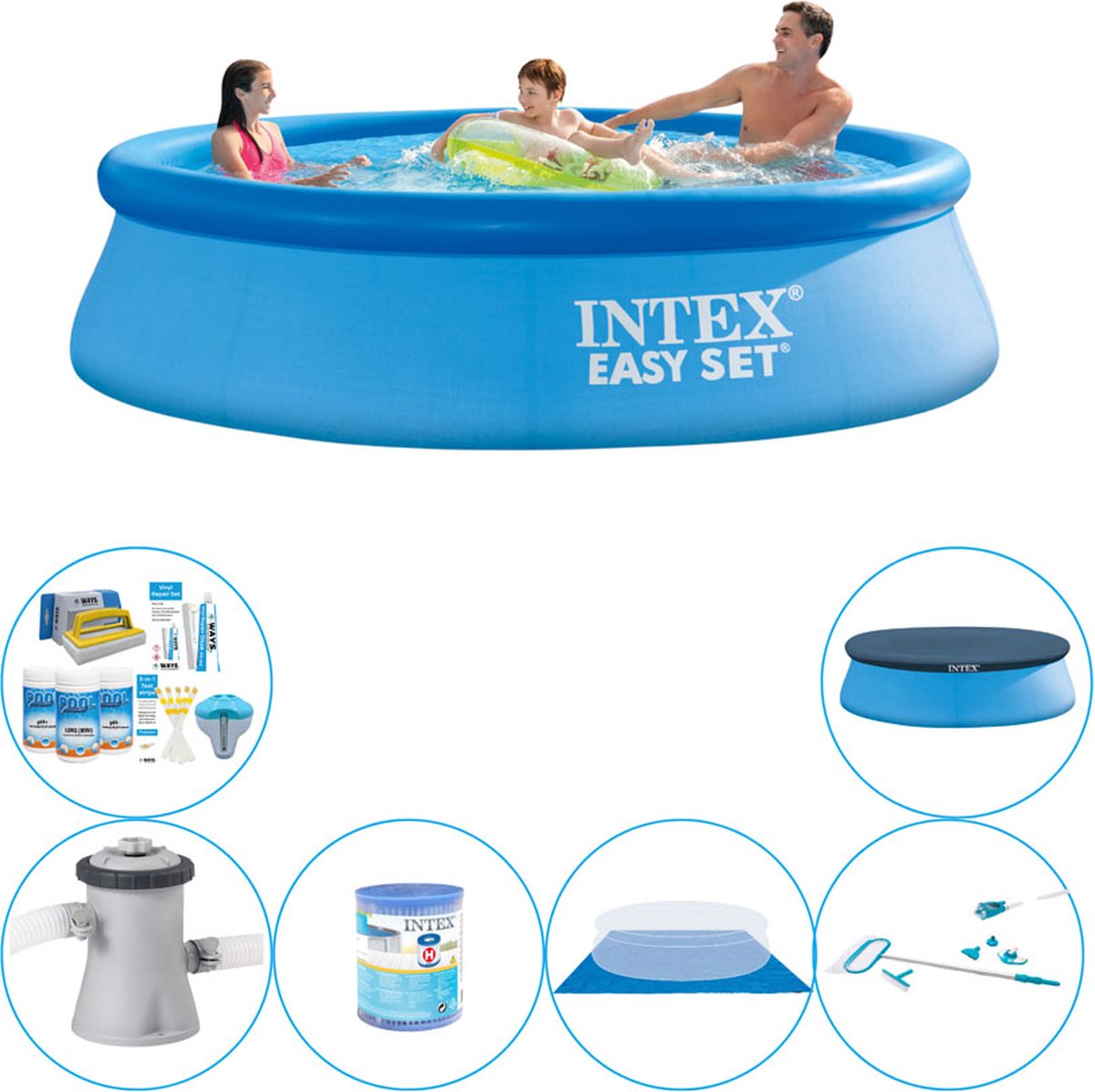 Easy Set Zwembad - 305 x 76 cm - Voordeelset