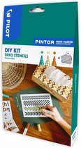 Pilot Pintor - DIY Stencils Deco Kit - 3 markers - Medium punt