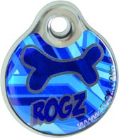 Rogz Id Tag Zen - Hondenadresdrager - Navy Blauw L