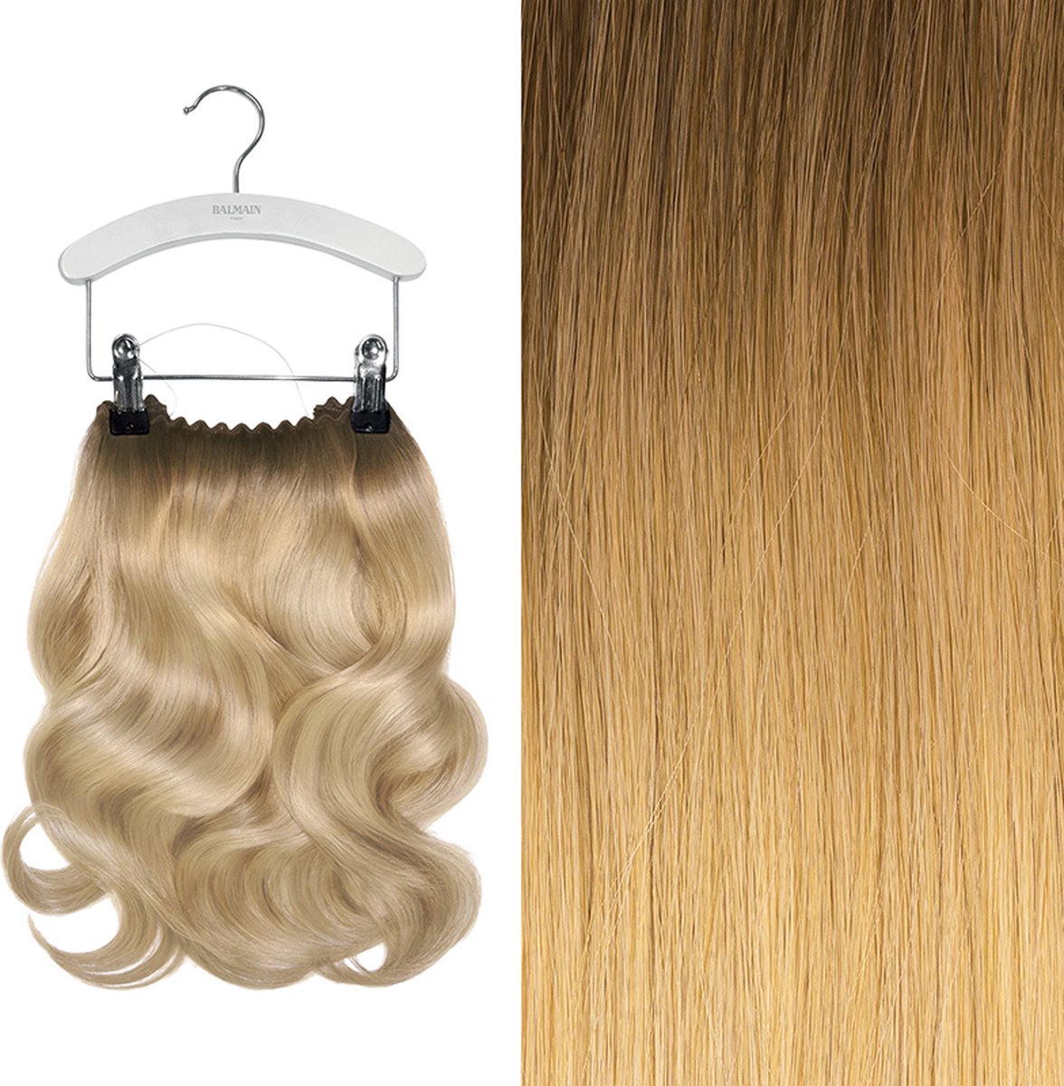 Balmain Hair Dress 45 cm. - Memory®Hair - kleur L.A. mix van donkerblonde-lichtbruine tinten