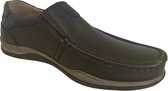 Schoenen- Instapper- Herenschoenen- Mocassins- Loafers schoenen- 220-1- Leer- Zwart 43