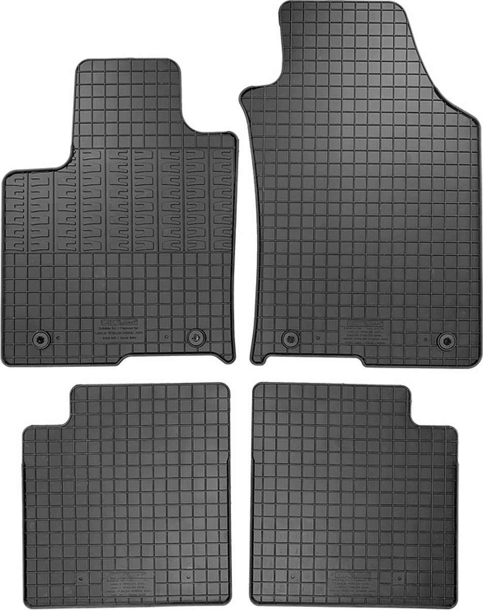 Rubber matten passend voor Lancia Ypsilon Hybrid 2020- (4-delig montagesysteem)