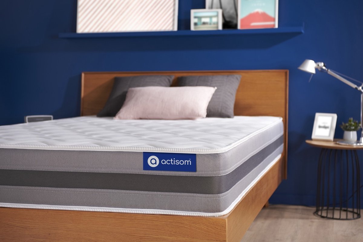 Actiflex relax matras 100x200cm , Pocketveren en traagschuim , Vrij stevig, 5 comfortzones