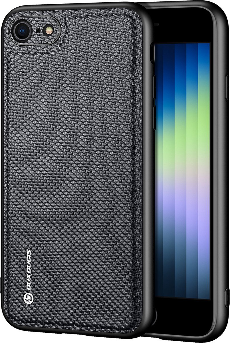 Dux Ducis - Telefoonhoesje geschikt voor Iphone SE 2022/2020 - Fino Series - Back Cover - Zwart